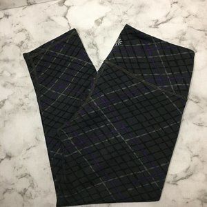 Athleta Grey And Purple Crop Yoga Pants Leggings